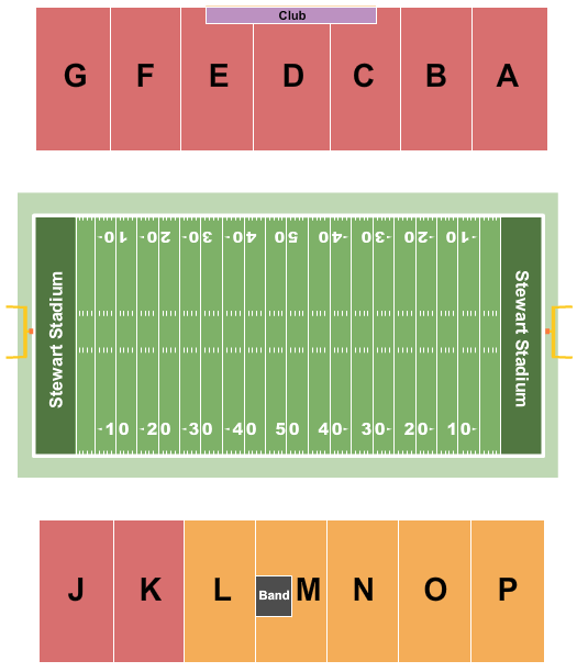 Stewart Stadium Football Seating Chart