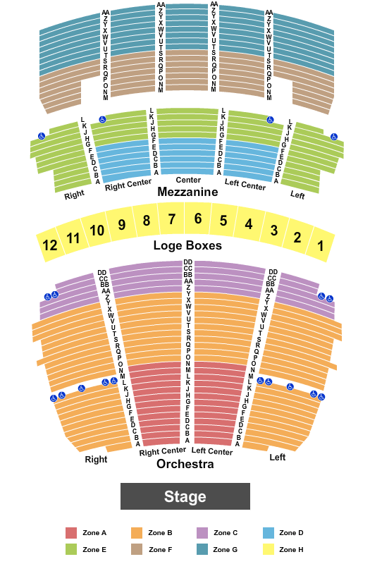 Wildey Theater Seating Chart