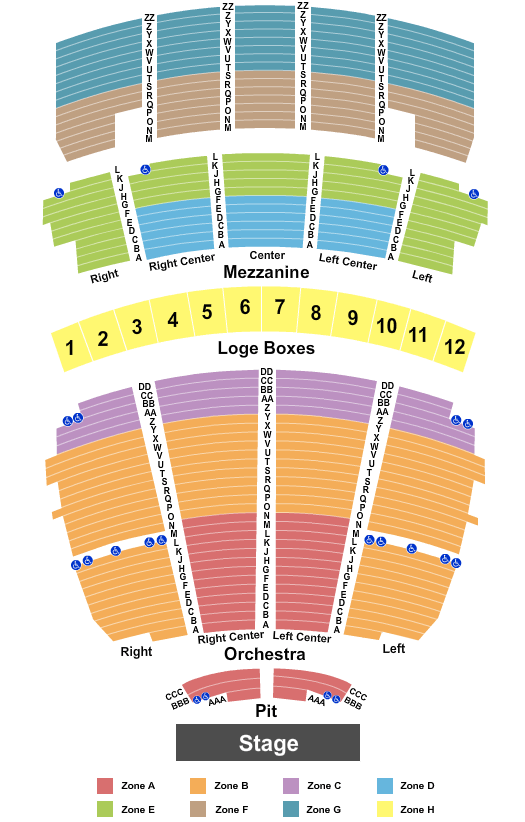 Stifel Theatre Seating Chart - St. Louis