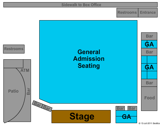 Harrah's Hotel Casino General Admission Seating Chart