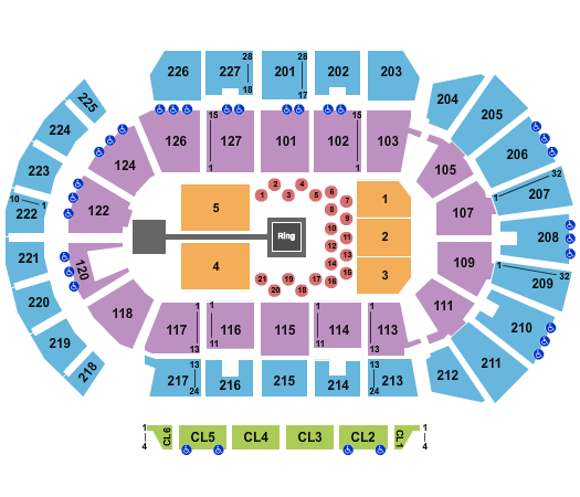 Adventist Health Arena Boxing 2 Seating Chart