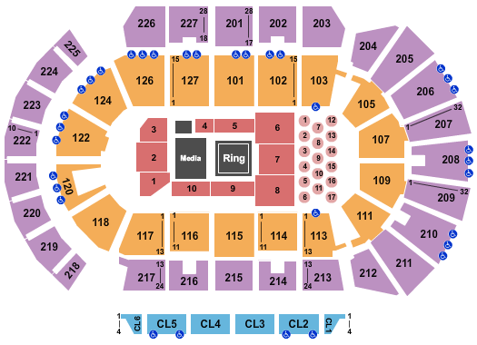 Adventist Health Arena Boxing Seating Chart