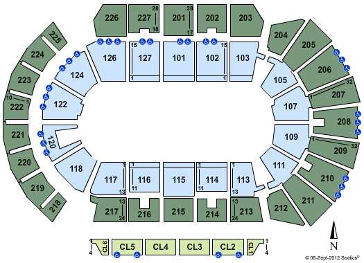 Adventist Health Arena Circus Seating Chart