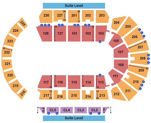 Adventist Health Arena Open Floor Seating Chart