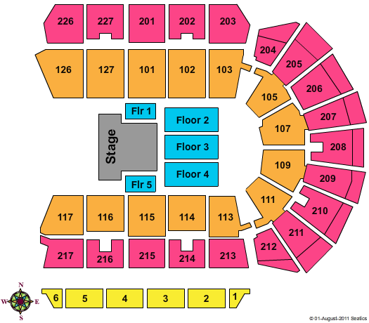 Adventist Health Arena SYTYCD Seating Chart
