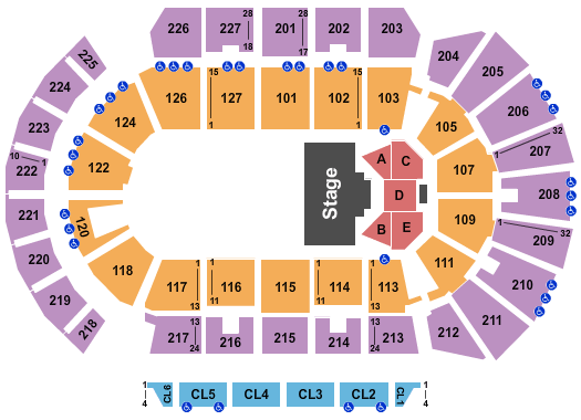 Adventist Health Arena Sesame Street Seating Chart