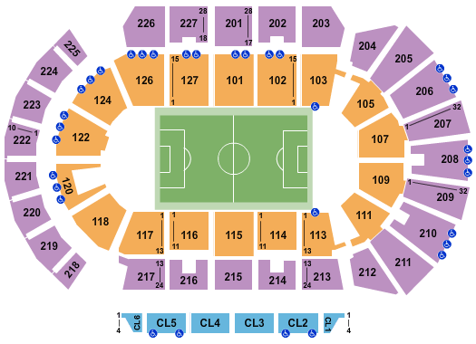 Adventist Health Arena Soccer Seating Chart