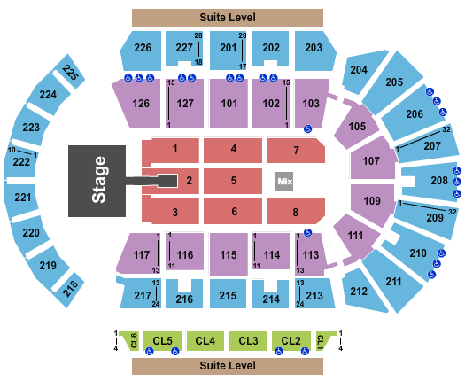 Adventist Health Arena Spirit West Coast Festival Seating Chart