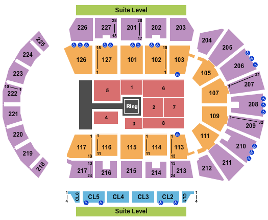 Adventist Health Arena WWE Seating Chart