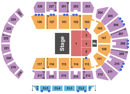 Adventist Health Arena Willie Nelson Seating Chart