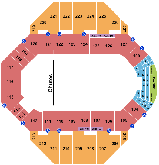 Landon Arena At Stormont Vail Events Center Rodeo 2 Seating Chart