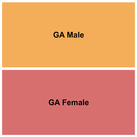 Story Nightclub GA Male & GA Female Seating Chart