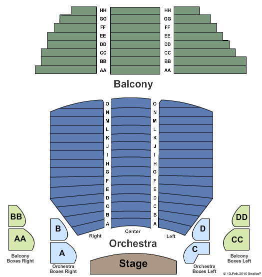 Stoughton Opera House End Stage Seating Chart
