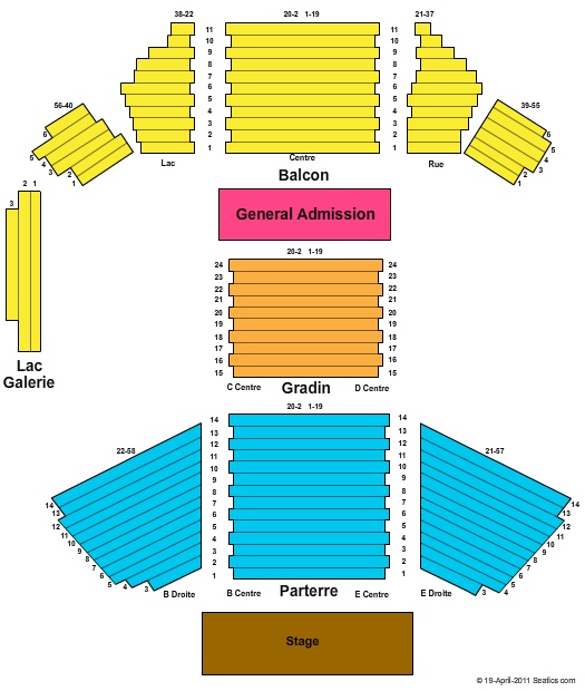 Montreux Music And Convention Center - Stravinski Auditorium End Stage Seating Chart