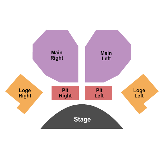 Strayer-Wood Theatre - Northern Iowa End Stage Pit Seating Chart