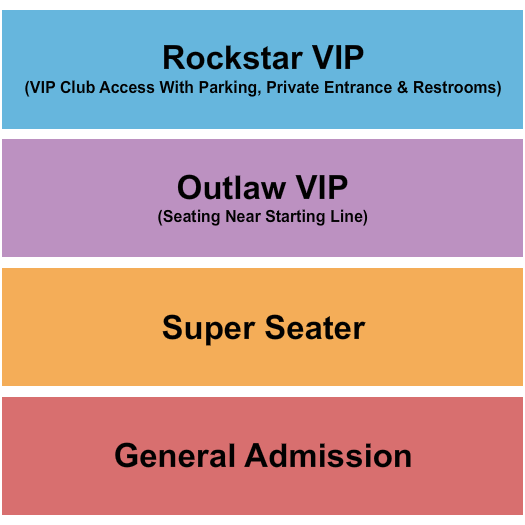 Empire Dragway GA/VIP 2 Seating Chart