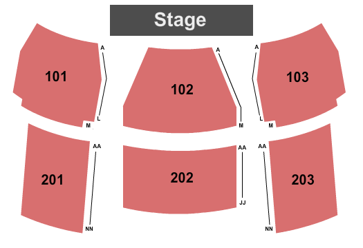 Stroede Center For The Arts End Stage Seating Chart