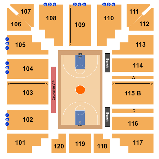 Stroh Center Basketball Seating Chart