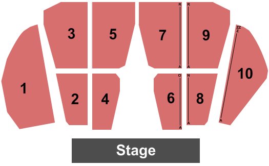 Stuart Auditorium at Lake Junaluska End Stage Seating Chart