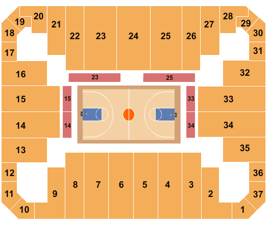 Stuart C. Siegel Center Basketball - Globetrotters Seating Chart