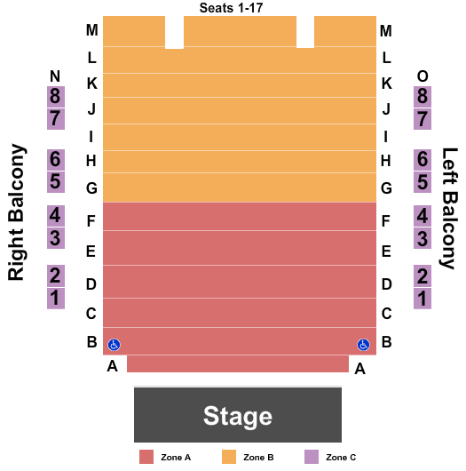 Studio One Riffe Center Seating Chart
