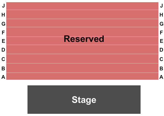 Studio Theater at Reif Performing Arts Center End Stage Seating Chart