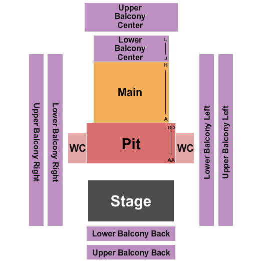 Studio Theatre At The Living Arts Centre Seating Chart