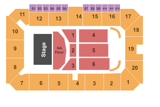 Sudbury Arena Brad Paisley Seating Chart