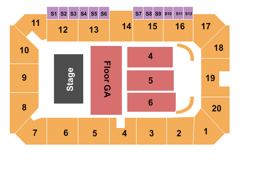 Sudbury Arena Dallas Smith Seating Chart