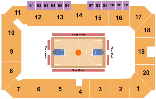 Sudbury Arena Basketball - Globetrotters Seating Chart