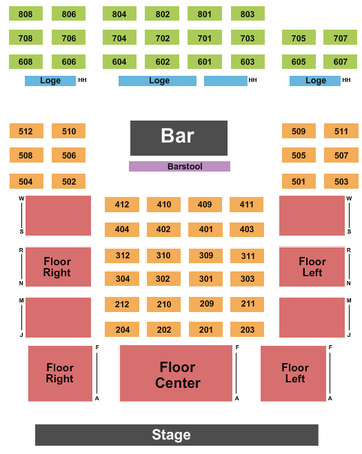 Suffolk Theater Endstage 2 Seating Chart