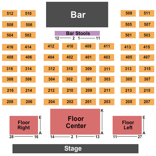 Suffolk Theater End Stage Seating Chart