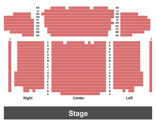 Sullivan Performing Arts Center End Stage Seating Chart