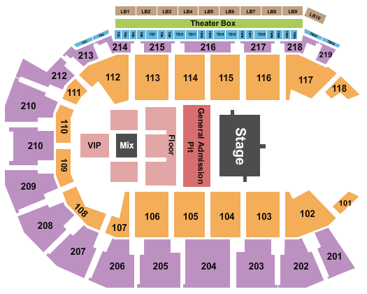 Summit Arena at The Monument Breaking Benjamin Seating Chart