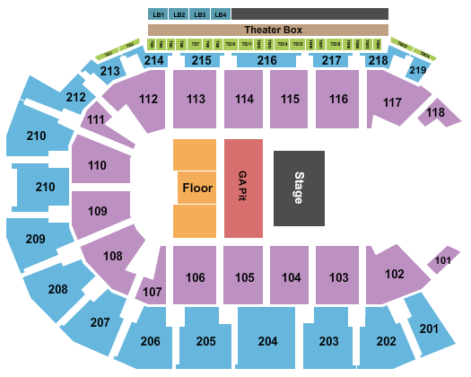 Summit Arena at The Monument seating chart event tickets center