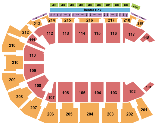 Summit Arena at The Monument Rodeo Seating Chart