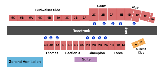 Summit Motorsports Park Seating Map