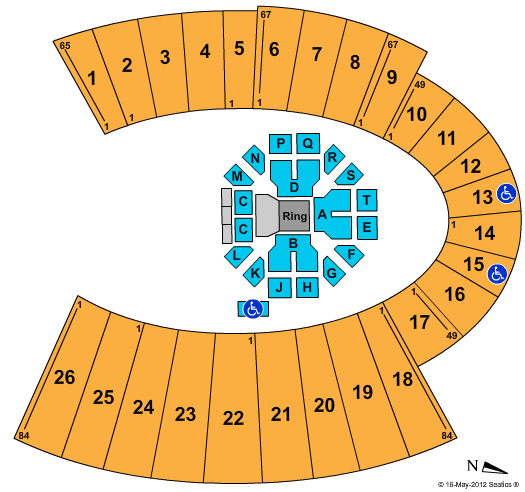 Sun Bowl Stadium Boxing Seating Chart