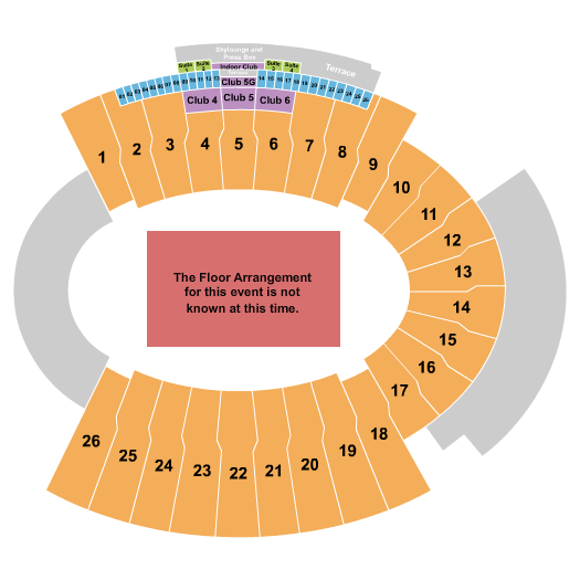 Sun Bowl Stadium Generic Floor Seating Chart