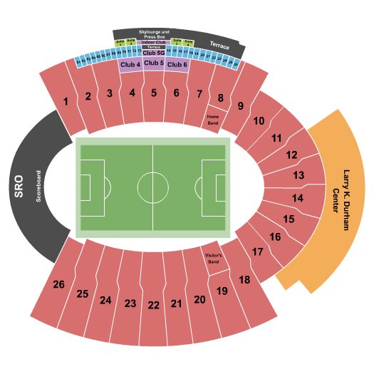 Sun Bowl Stadium Soccer Seating Chart