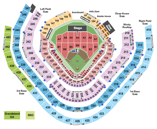 Truist Park Seating Map