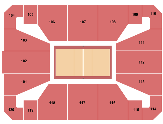 Gooding Pro Rodeo Volleyball Seating Chart