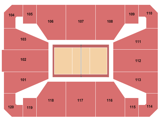Suncoast Credit Union Arena Volleyball Seating Chart