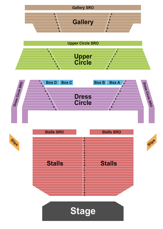 Sunderland Empire Theatre Endstage Seating Chart