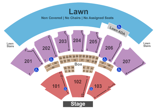 Ridgefield Amphitheater Seating Chart