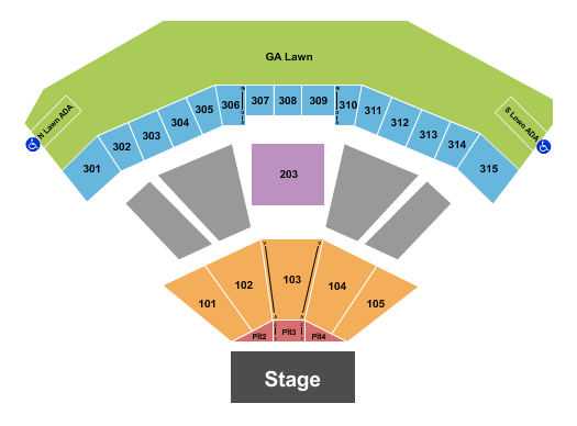 Sunset Amphitheater Endstage Seating Chart