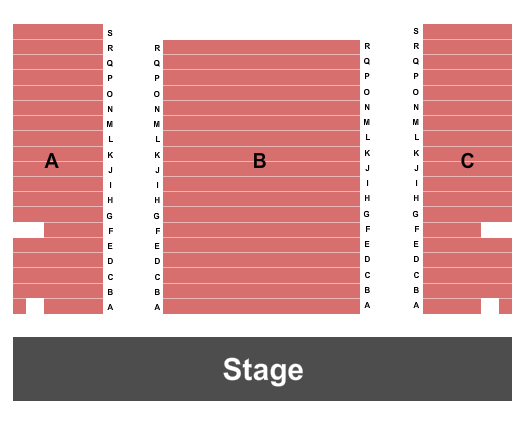 Sunshine Cathedral Center for the Performing Arts End Stage Seating Chart