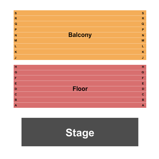 Surbrugg/Prentice Auditorium Endstage Seating Chart