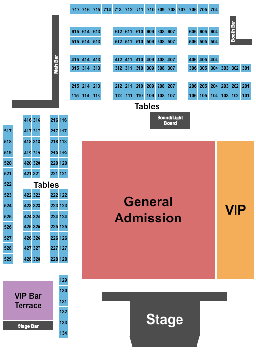 Surf Ballroom Next Event Seating Chart