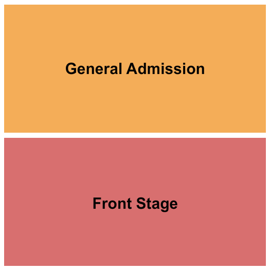 Surfs Up Pizza & Arcade GA & Front Stage Seating Chart